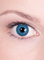Kontaktlinsen Jahreslinsen Blaue Iris - Motivlinse mit Sehstärke (1 Stück) - Dioptrien: -3,5 - ideal für Halloween, Karneval & Motto-Party