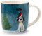 Puckator Taza de Navidad de porcelana - Perro y Petrrojo - Jan Pashley