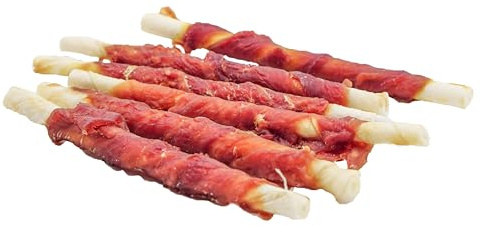 123... Hund dabei! - Entenfilet Kaurolle ca. 16 Stück - Kaustange mit Ente - Hundesnack - Kaustangen für Hunde - Kaurollen für Hunde - Entenfilet Kaustange