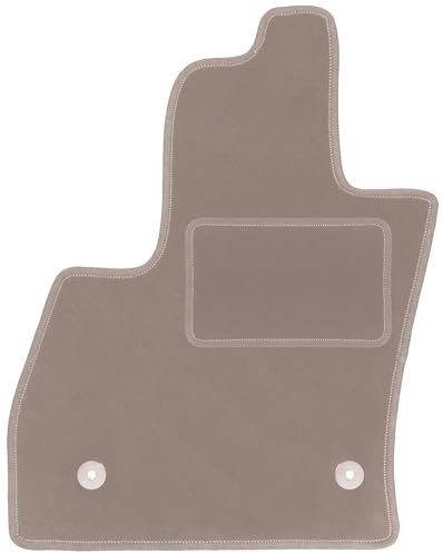 Wielganizator Automatte – Passend für FIAT 500L Minivan 2012- – Velours – Autozubehör - Auto Fußmatten – Fußmatte Auto – 1-teilig - beige