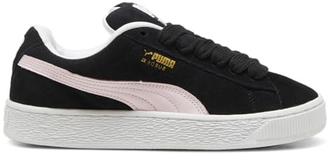 Puma Wildleder für Damen, Größe XL, Schwarz/Whisp of Pink, 39 EU