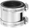 sourcing map Flexible Pipe Coupling, 53-61mm Pipe Connector with Stainless Steel Hose Clamps Stainless Steel Pipe Repair Clamp for Plastic and Metal Pipes