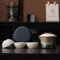 kaixiaochai travel tea set vintage tea cups tea sets for adults white teapot warmer teapot set with cups tea sets for women tea party portable (beige)