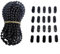 ZAMETTER Kunststoff-Rollo-Kette mit Verbindungsstück Jalousien Perlenkette Schnur Vorhang Rollenkette Kupplungszug Jalousien Verbinder (Set)