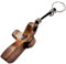 Muteitt Porte-clés en Croix, Croix Cœur De Terre Sainte, Porte-clés en Forme De Cœur en Bois De Jésus, Porte-clés en Croix, Cadeaux De Jésus