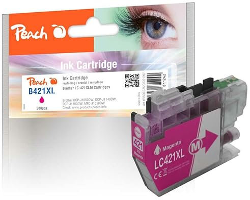 Peach Patrone Brother LC-421XL magenta kompatibel