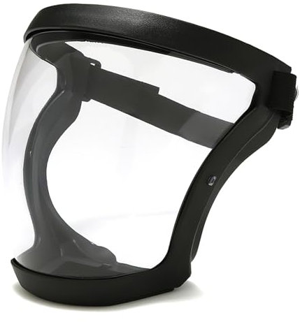 Face Shield Visor, Clear Full Face Protective Shield, Reusable Anti-Fog and Anti-Static Transparent Face Mask, Adjustable Breathable Face Mask whit 2 Filter Cotton Cloth for Eye and Face Protection