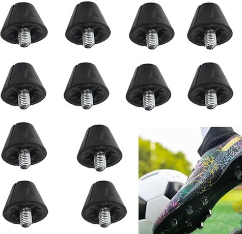Liseng 12 Tacos para Botas de fútbol, 13 mm, Metal y plástico, compatibles universales, Montaje