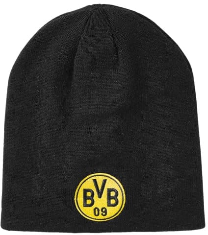 Borussia Dortmund BVB Beanie wendebar, gelb schwarz, Emblem, BVB09