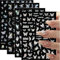Bkemkri 4 Pieces Adesivi per Unghie con farfalla in Rilievo, 3D Unghie Nail Art Stickers Unghie Autoadesivi, Fogli Stickers Adatto per Unghie Fai da Te Decorazione Arte Unghie per Donne Nail Art