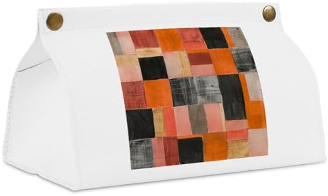 Taschentuchbox-Abdeckung, lang, Leder, Serviettenspender, stilvolle Taschentuchboxen, Halter für Badezimmer, Büro, Auto, Nachttisch, Braun und Grau