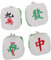 KOMBIUDA 4 Teiliges Mini Mahjong Plüschspielzeug Set Weiche Plüschtiere Kinder Partygeschenke Schlüsselanhänger Ornament Partyzubehör Mahjong Plüsch Anhänger