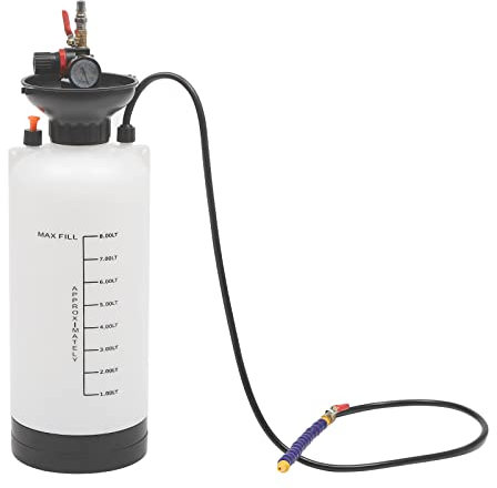 Loohacp Öleinfüllgerät 8l,Getriebeöl Einfüllgerät,Druckluft Ölwechsel Gerät,Getriebeöl Pumpe Pneumatic Öl Befüllgerät Wechsel Gerät,Für Öl, Bremsflüssigkeit Und Reinigungsmittel
