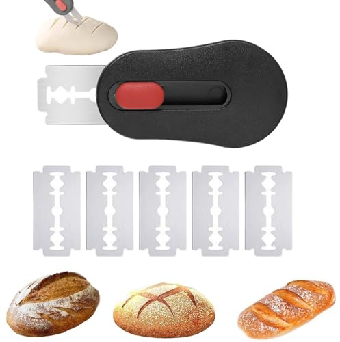 Bäckermesser Brotbackmesser, Brot Schneide Werkzeug, Magnetisches Brotmesser, Brot Rasiermesser Teig, Lame De Boulanger Baguettemesser Mit Rasierklinge Für Heims Restaurant Brot Backen Zubehör