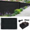 TUAKIMCE Brise-vue de jardin - 2 x 10 m - En polyéthylène haute densité - Résistant aux UV et à la déchirure - Avec câble et ficelle - 2 x 10 m - Noir