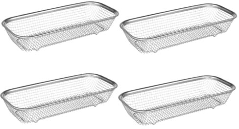 NUOBESTY 4 Pièces Panier Lave-vaisselle Métal Panier Pour Ustensiles Range-couverts Inox Pour Lave-vaisselle