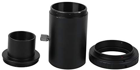 1,25 -Zoll -Verlängerungsrohr für astronomisches Teleskop, Adapter für T2 AF -Mount, kompatibel mit und AF -Kameras, manuelle Blende und Fokussierung, Schwarze Legierung Constru