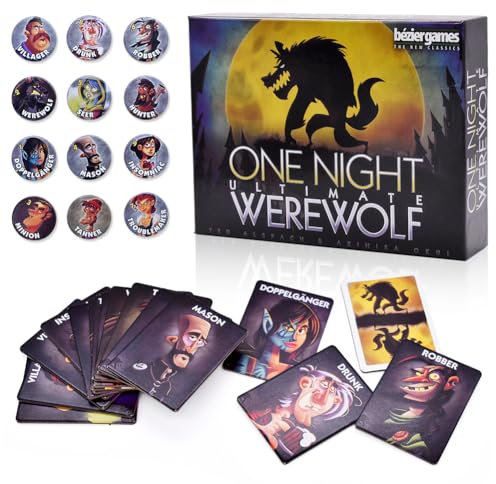FYDZBSL Werwölfe Kartenspiel,Werewolf Gesellschaftsspiel, Deduktionsspiel, Puzzle kartenspiel,Card Game für Erwachsene und Kinder ab 10 Jahr