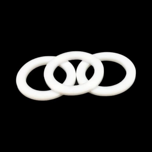 10 Stück weiße PTFE-Unterlegscheibe, THK 2 mm Abstandshalter, O-Ring for Druckmessgeräte, ID 6 bis 108 mm, PTFE-Unterlegscheibe (90 x 80 x 2 mm)(11x5x2mm)