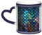 KKLWEGU 11 Oz Ceramic Coffee Mugs, Color Changing Mug Personalized Novelty Coffee Mug Cup 3d Magical Dragon Scales Pattern Tea Cup Cool Coffee Mugs For Men Women Funny Gift Blue