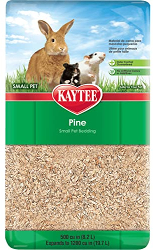 Kaytee Small Animal Pine Bedding For Pet Guinea Pigs, Rabbits, Hamsters, Gerbils, and Chinchillas, 19.7 Liter