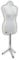 LUCCESI | Schneiderpuppe | zum Probierpreis! | Größen S - XL (Female ♀) | Torso Size: XL (44-46) | Wechselbezug Creme-Weiss | Metall- / Chrom-Dreibein | Damen - Schaufensterpuppe