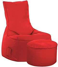 SITTING POINT only by MAGMA Sitzsack-Set Scuba Swing + Hocker rot