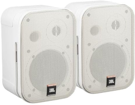 JBL C1PRO-WH - Altavoces de 2 vías (150W, 100 Hz - 18 KHz, 108 dB), Color Blanco