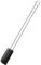 RÖSLE Spatule de Cuisine Étroite - Ustensile de Pâtisserie de Haute Qualité - Inox 18/10 et Silicone Noir Résistant à la Chaleur Jusqu'à 200 °C - Passe au Lave-Vaisselle - 26 cm