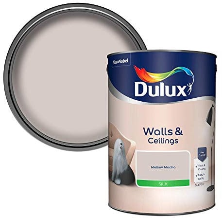 Dulux Silk Emulsion Paint For Walls And Ceilings - Mellow Mocha 5L