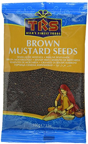 TRS - Braune Senfsamen - (1 X 100 GR) | Schärfer als gelbe Senfsamen – ideal für Dal, Sambar, Tadka & Chutneys – Herkunft Indien