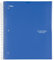 Five Star Spiral Notebook, 3 Subject, College Ruled Paper, 150 Sheets, 11 x 8-1/2, Customizable Cover, Blue (38004)