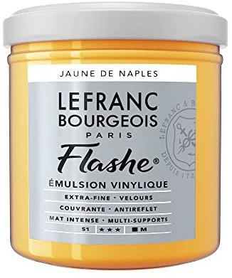 Lefranc Bourgeois Flashe Acrylique Pot 125ml Jaune De Naples