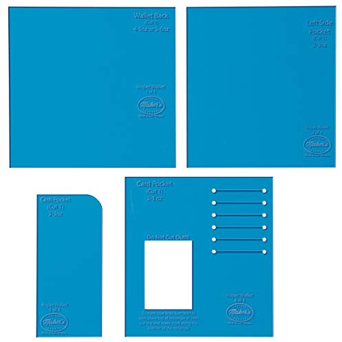 Maker's Leather Supply Schablonen-Set, Acryl, Geldbörse