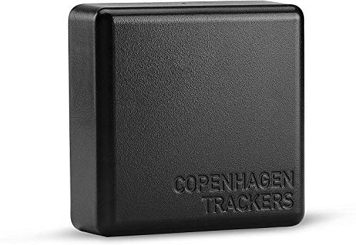 Cobblestone GPS Tracker - Made in Dänemark, € 0 / Monat, Keine SIM Kosten, 4-6 Jahre Laufzeit ohne Aufladung, Wasserdicht, Kostenlos APP, GPS Tracker für Auto, Fahrrad usw. Schwarz