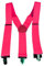 UV FLOOR - Bretelles Fluo Néon - Réglables - Qualité Premium - Accessoire Fluorescent - Fête - Déguisement - Rose Fluo
