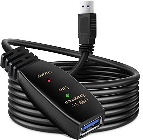 Cable de extensión USB 3.0, USB 3.0, repetidor activo USB macho a hembra, con cable activo para amplificar la señal, 5 m
