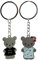 Reskey Partner Bärchen Schlüsselanhänger aus metall Bär Teddy Set