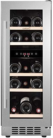 Cata | Vinoteca | Modelo c | Vinoteca no Frost de Encastre | Capacidad para 17 Botellas | Ancho de 15 cm | Clase de Eficiencia energética G | Con Soportes Regulables para la Altura