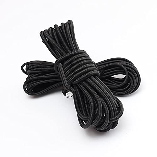 WWQQ Expanderseil 10/50/100M Schwarz Gummiseil 2/3/4/5mm Gummischnur Spannseil Planenseil Gummileine Elastisches Seil Spann-Gummi (Size : 2.5mm*20m)