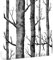 Ohmywor Self Adhesive Wallpaper Birch Tree Wallpaper Peel and Stick Grey Wallpaper Black and White Contact Paper Waterproof Removable Home Decoration for Bedroom Living Room, 45x1000cm