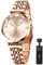 CIVO Womens Watches Analogue Designer Stainless Steel Elegant Ladies Watches Waterproof Classic Dress Casual Wrist Watches for Woman Rose Gold