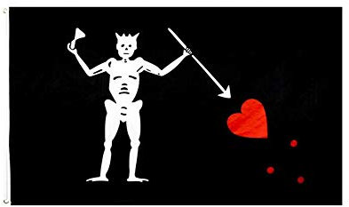 Stormflag Bandera de ai xin Pirate 90 x 150 cm de poliéster de 90 g con ojales y doble costura