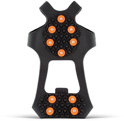 2GO Everyday Icegrip UNIVERSAL Anti-Rutsch Schuhspikes, 10 Spikes für den ganzen Fuß, Schuhkrallen, Steigeisen, Schnee Spikes, Schneeketten für Schuhe, optimaler Halt auf EIS & Schnee, Gr. L