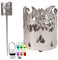Gartenfackel RGB LED Leuchte Motiv Drache - Rost Lampe Gartenlampe RGB LED Leuchte für draußen Gartenleuchte Fackel Garten