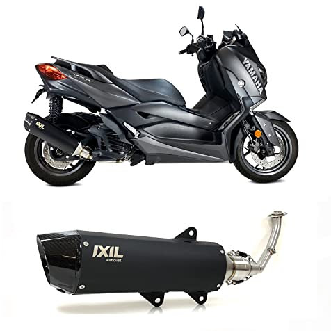 Ligne complète d'échappement IXIL V4B homologué Euro5 pour YAMAHA X-MAX 125 2021-2023, Scooter, Acier inoxydable