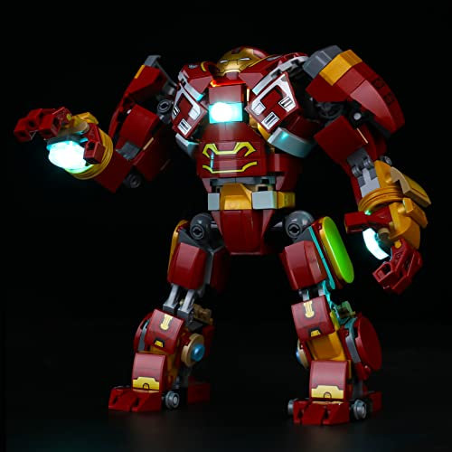 Led Light Set for Lego The Hulkbuster, Led Light Kit for Lego 76247 The Hulkbuster: The Battle of Wakanda - Not Include Models, Just Light Set