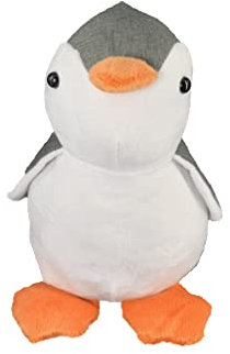 Türstopper für Boden, schwere Tiere, Kinder, modernes Design, dekorative Katze Sandsack, Gewicht 0,8 kg (Pinguin grau)