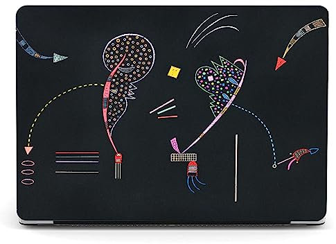 Berkin Arts Case for 13.5 Microsoft Surface Laptop 5/4/3/2, Alcantara Palm Rest for Model 1769/1867/1958/1950 with Keyboard Cover & Screen Protector Naive Art Illustrated(Two Sides by Kandinsky)