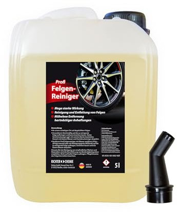 PROFI Felgenreiniger | Hocheffektiv | Glänzende Felgen (5 Liter)